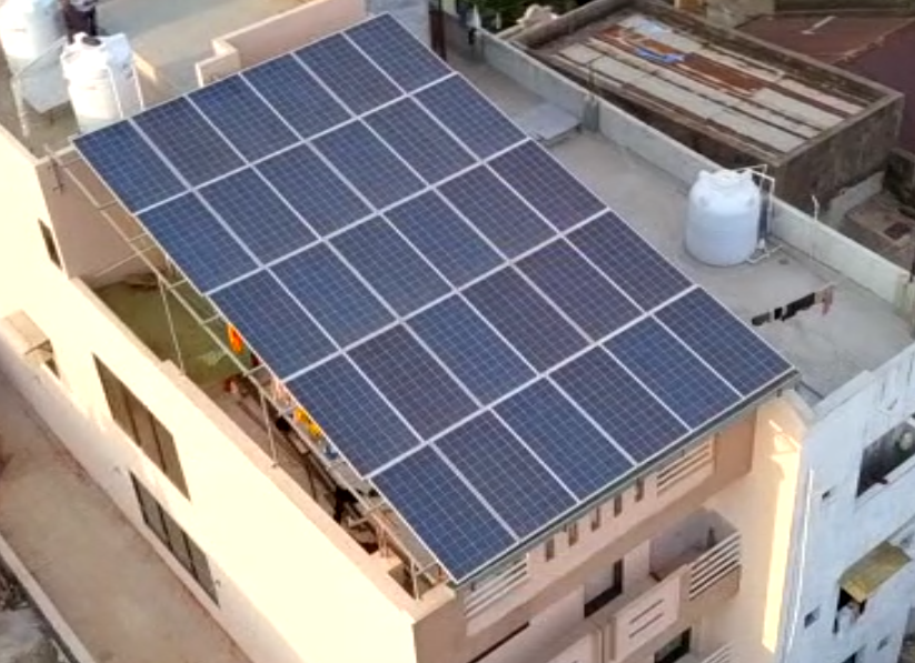 Solar panel setup for home Padra