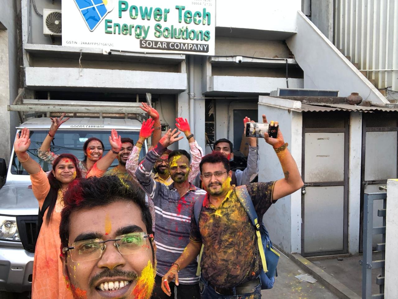 Power Tech Solar Private Limited Holi Celebration